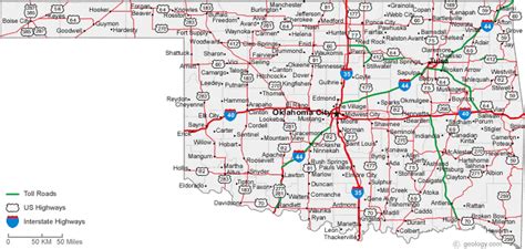 towns in oklahoma